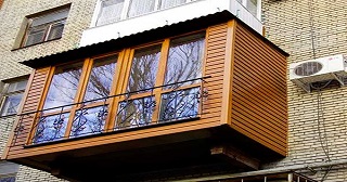 Внешняя отделка балкона Чита цена от 1053 руб. м/2.
